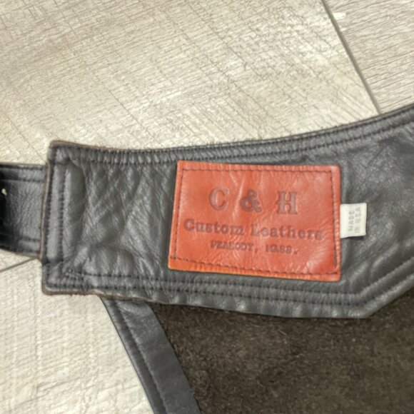 Leather Motorcycle Chaps US Made S Custom - Picture 2 of 7